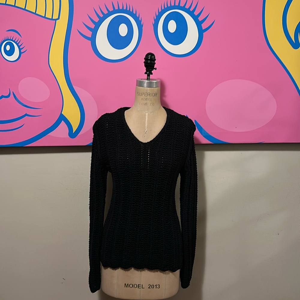 Versus Versace Black Wool Sweater